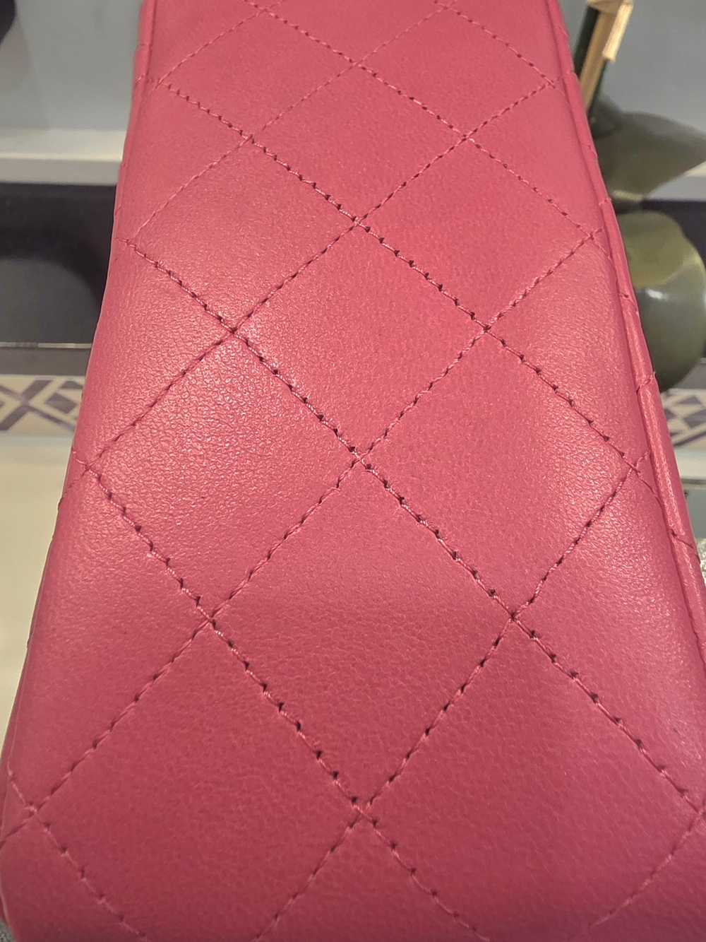 CHANEL Pink Quilted Mini Flap Bag with Gold CC - Picture 11 of 17